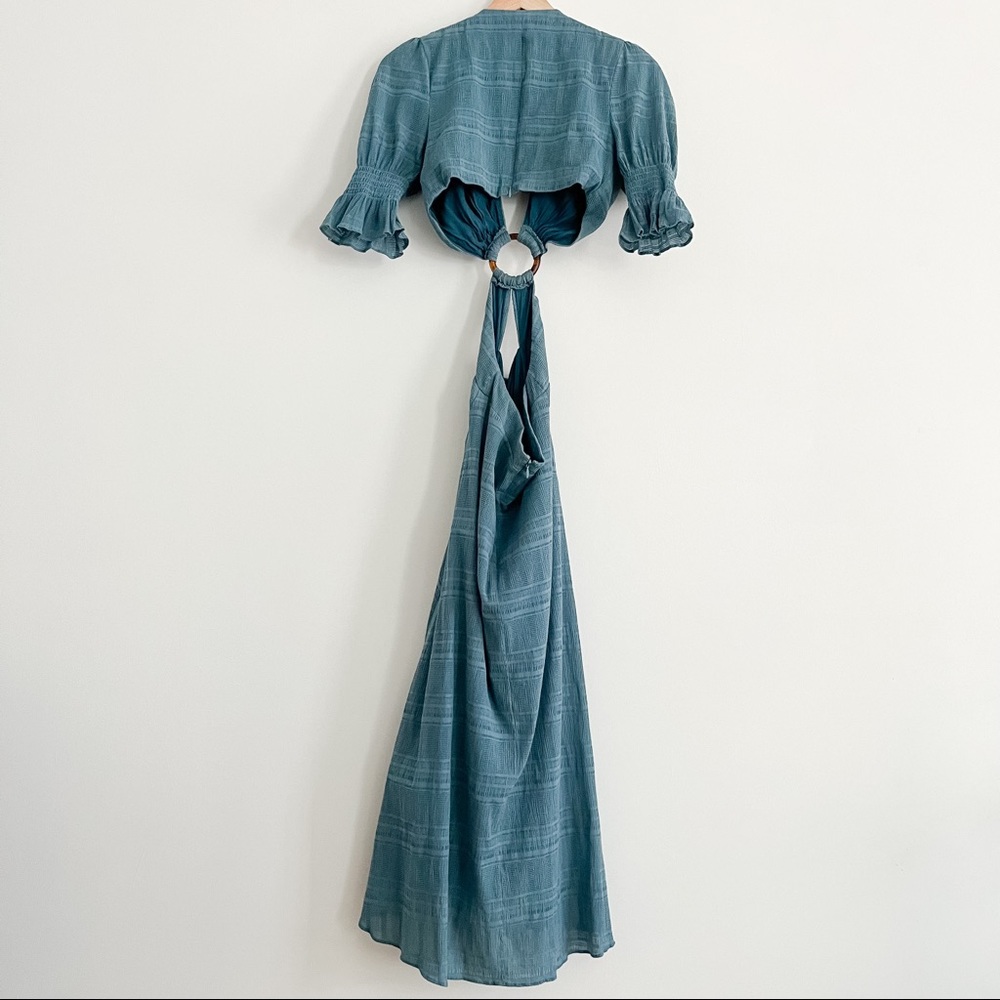 Tularosa Nanette Cut Out Midi Dress in Dusty Blue Women’s Small - Picture 11 of 17